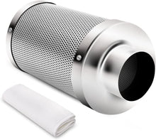 Load image into Gallery viewer, 8" Inline Fan and Air Carbon Filter Combo