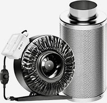 Load image into Gallery viewer, 10&quot; Inline Fan and Air Carbon Filter Combo
