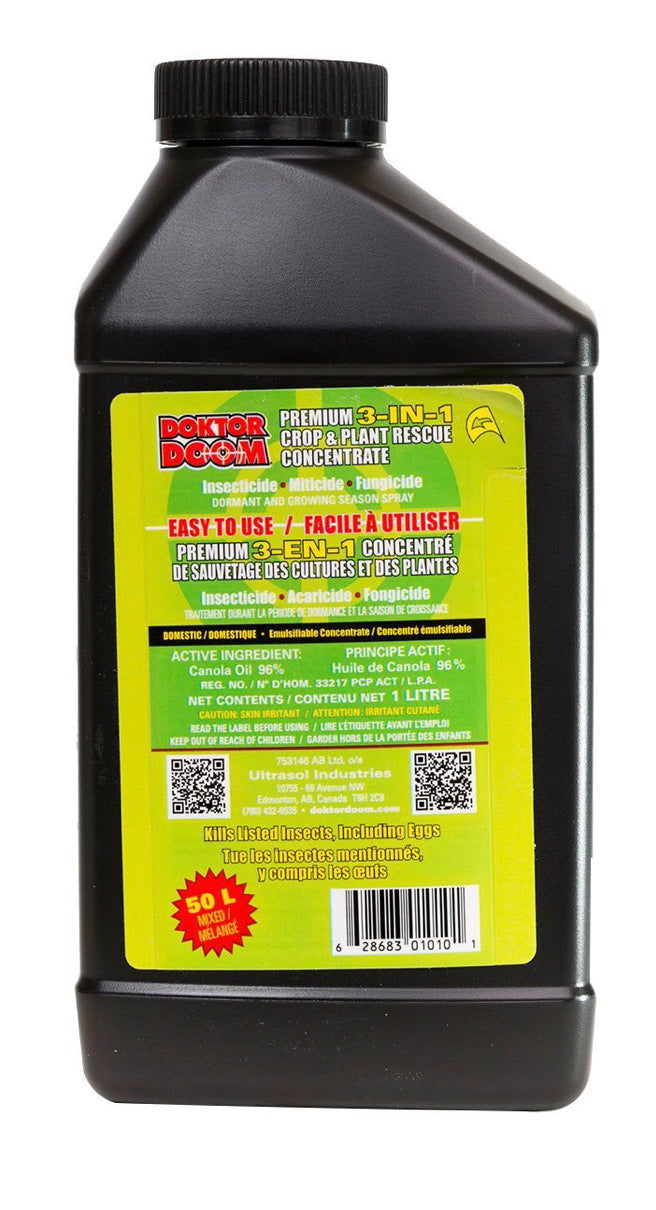 DOKTOR DOOM Premium 3 in 1 - Insecticide - Miticide - Fungicide
