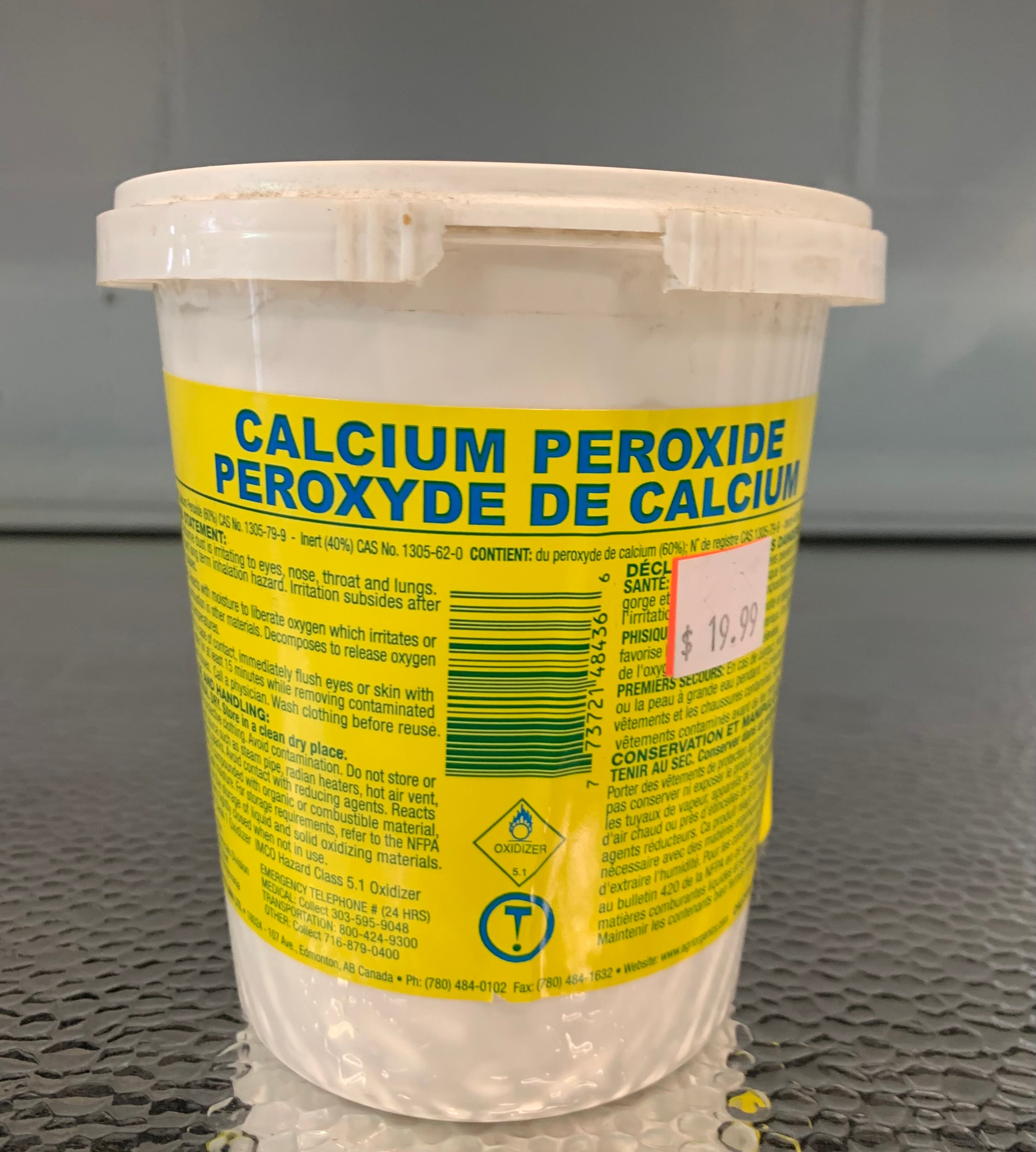 Calcium Peroxide 500 grams Hometown Hydroponics Est.2005