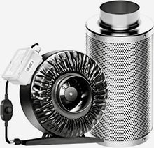 Load image into Gallery viewer, 6&quot; Inline Fan and Air Carbon Filter Combo
