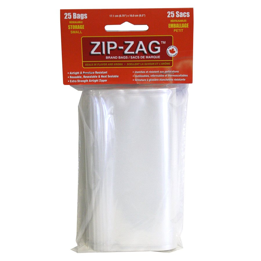 Zip Zag Small ‘Sandwich Bag’ 25pack