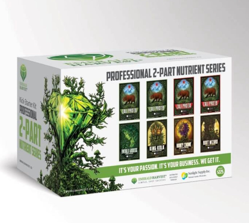 Emerald Harvest Professional 2 - Part Cali Pro Kickstarter Nutrient Series Kit