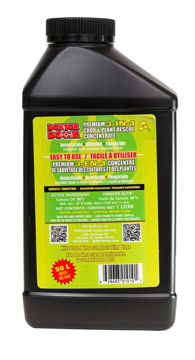 DOKTOR DOOM Premium 3 in 1 - Insecticide - Miticide - Fungicide ...